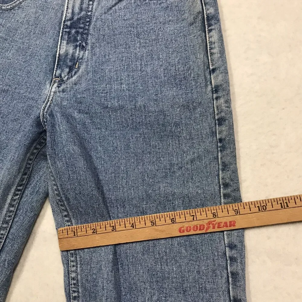 Vintage GUESS 1050 Jeans Women 28x30 Light Acid Wash Blue Denim USA Made Taper